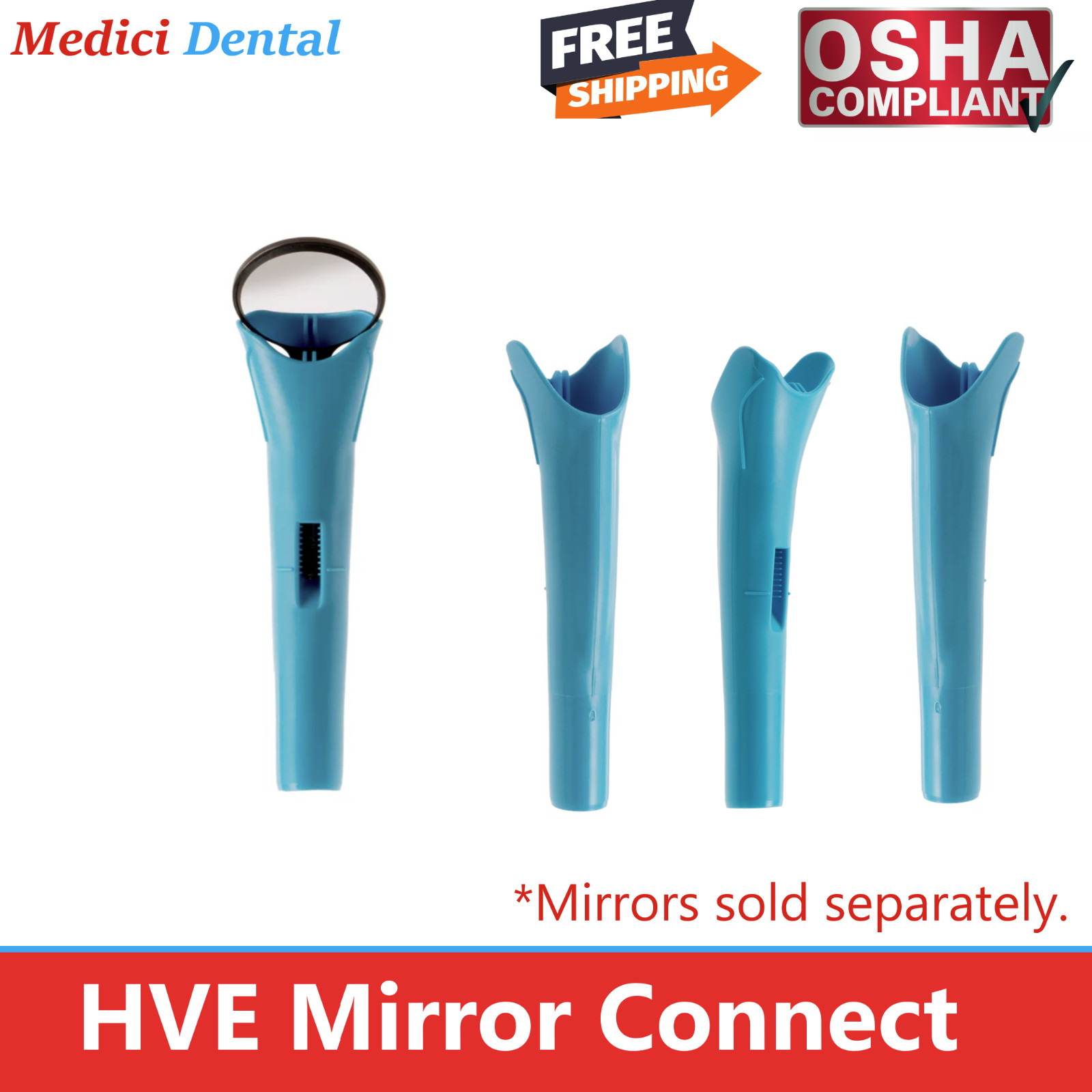 Dental HVE Mirror Connect Kit Complete Kit tubing, or Refill, Connector HuFriedy