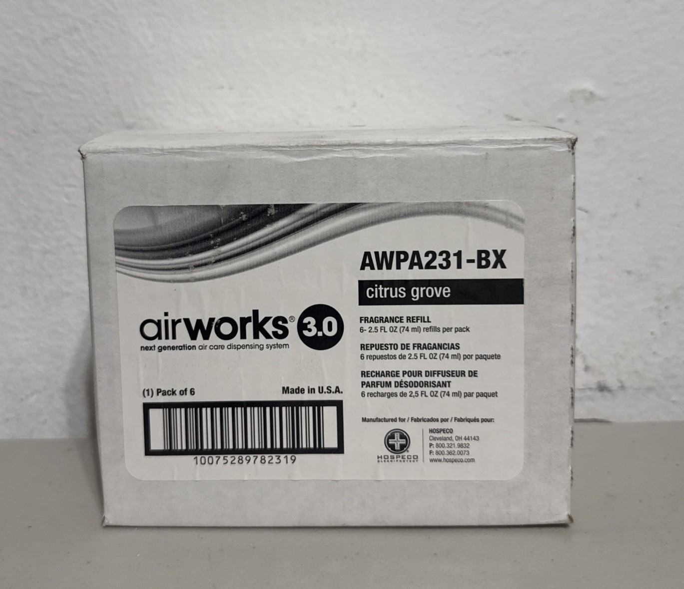 6 Pack - AirWorks 3.0 citrus GroveAir Freshener Refill - AWPA231-BX