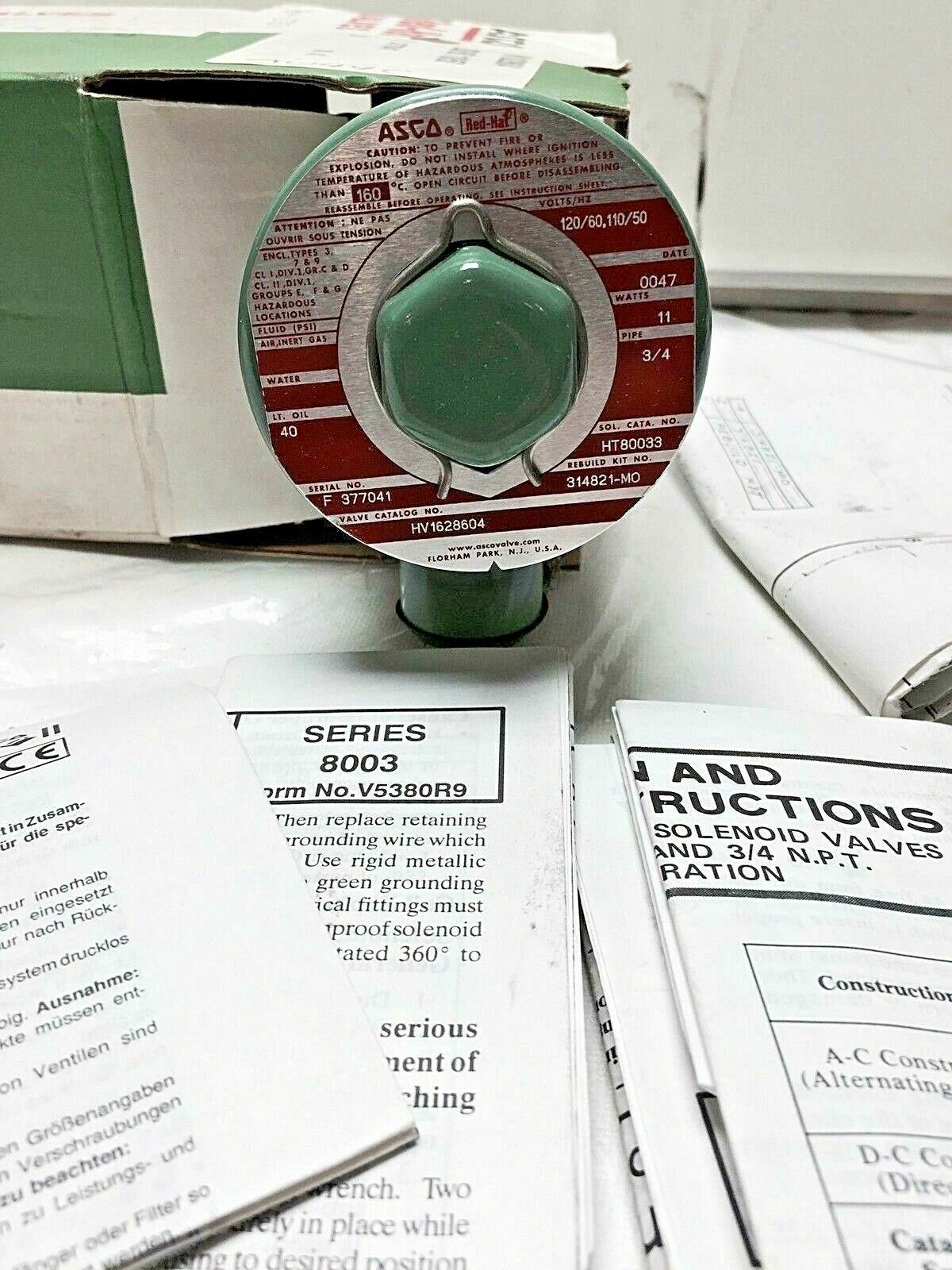 ASCO Hv1628604 Solenoid Valve