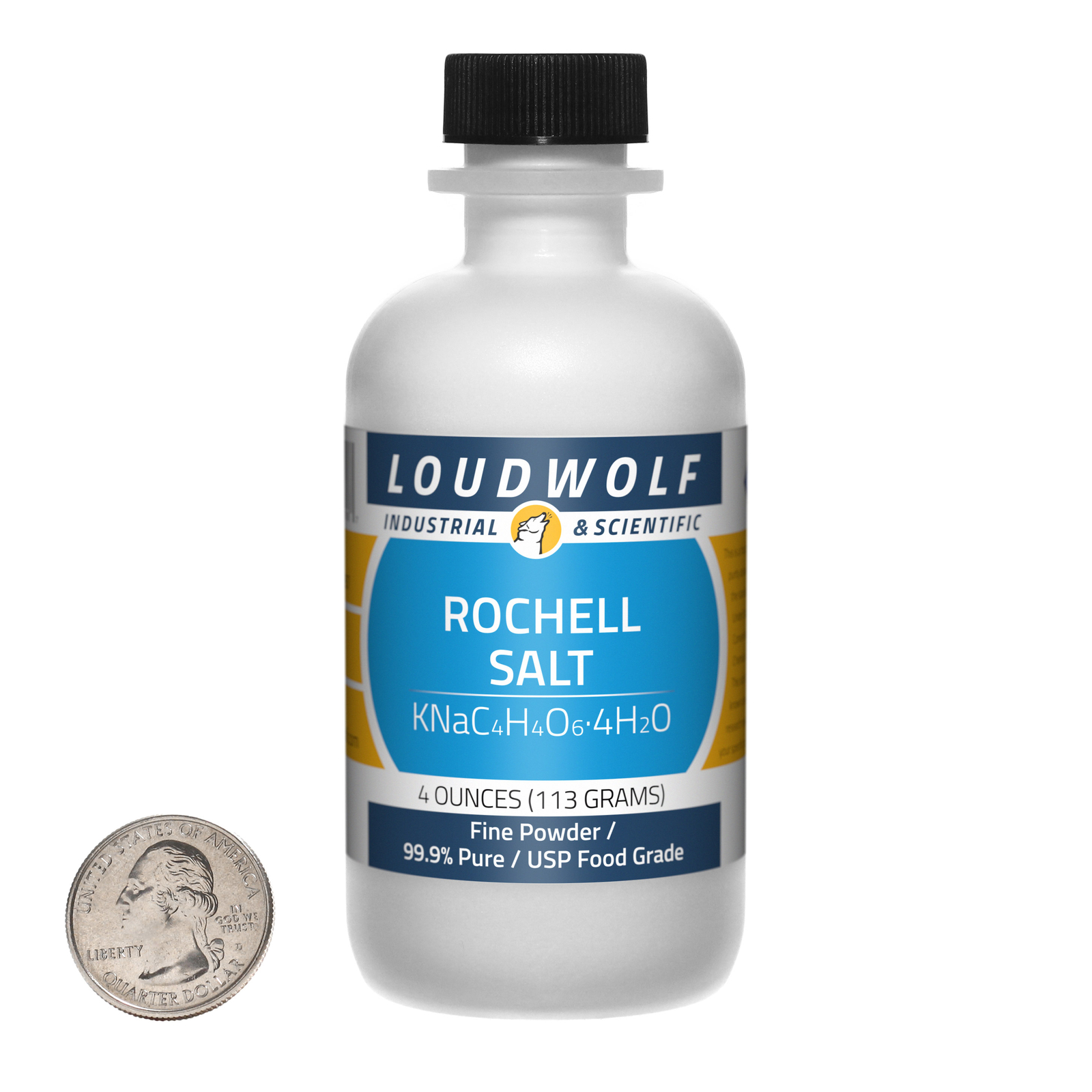 Rochelle Salt / 4 Ounce Bottle / 99.9% Pure USP Food Grade / Fine Powder / USA Rochelle Salt / 4 Ounce Bottle / 99.9% Pure USP Food Grade / Fine Powder / USA