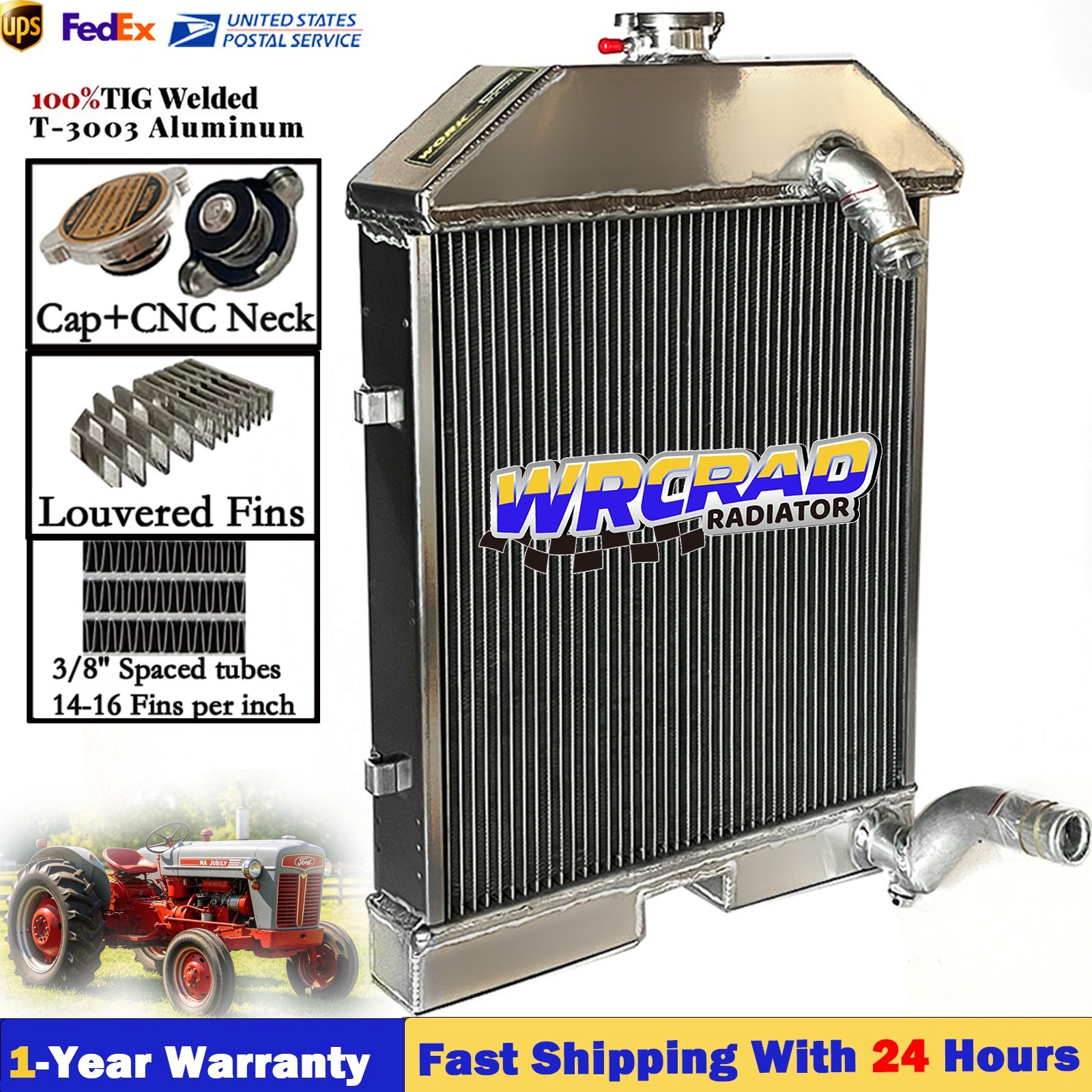 Radiator FIT Ford  501 600 601 700 701 800 801 901 2000 4000 NAA Holl C5NN8005AB