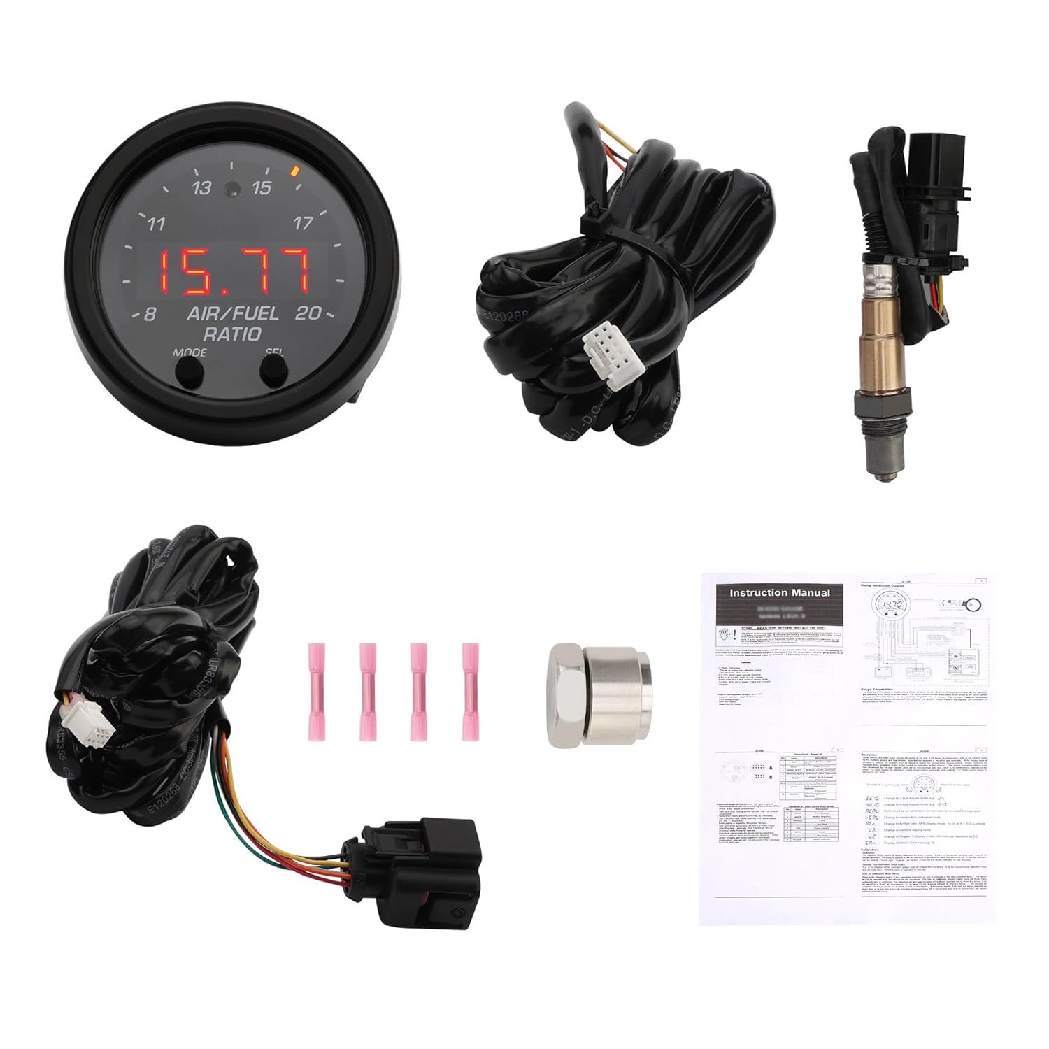 Value 30-0300 Wideband UGEO Air Fuel Ratio Gauge 52mm(2-1/16