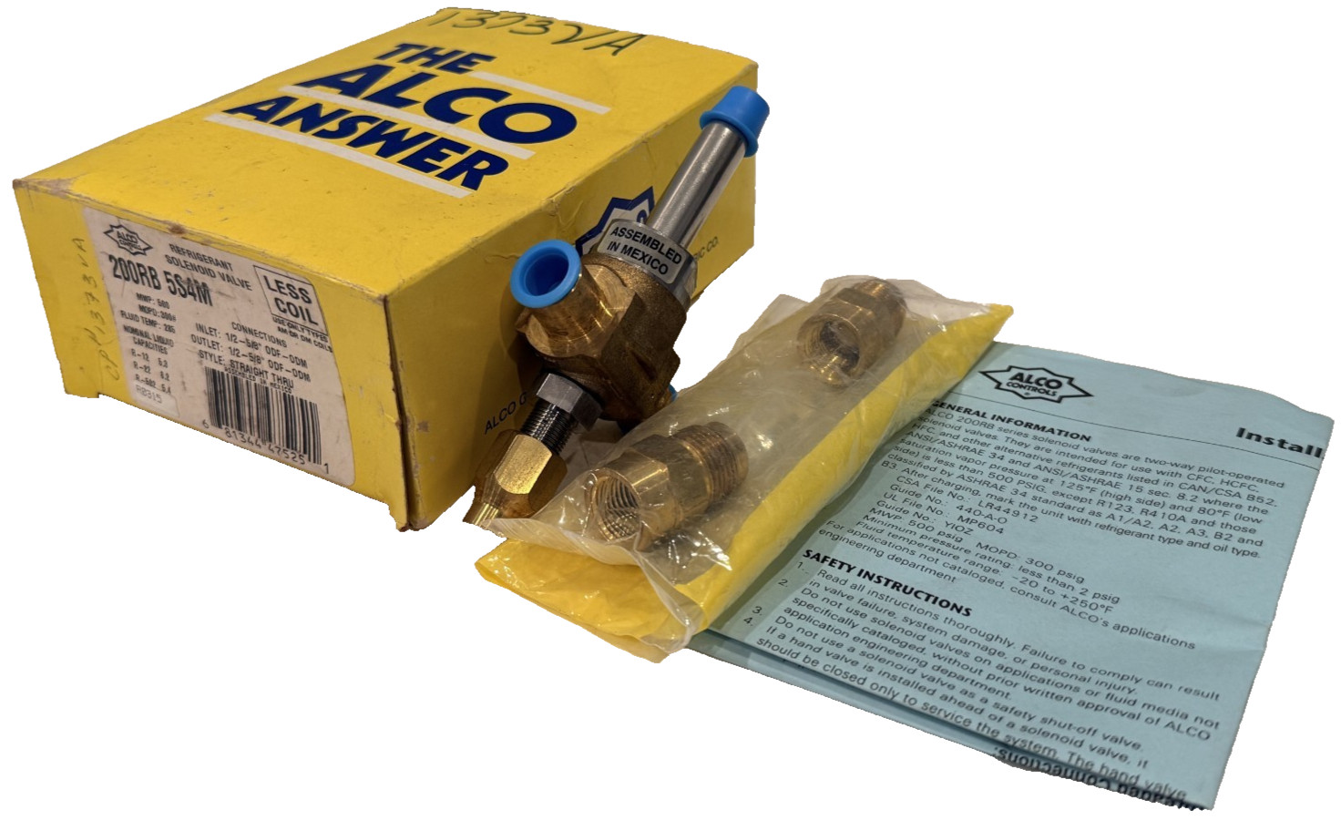 NEW ALCO CONTROLS 200RB 5S4M SOLENOID VALVE 200RB5S4M