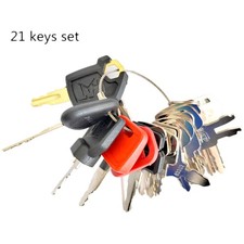 21 Keys set for Case CAT Komatsu Bobcat Heavy Equipment Construction picture