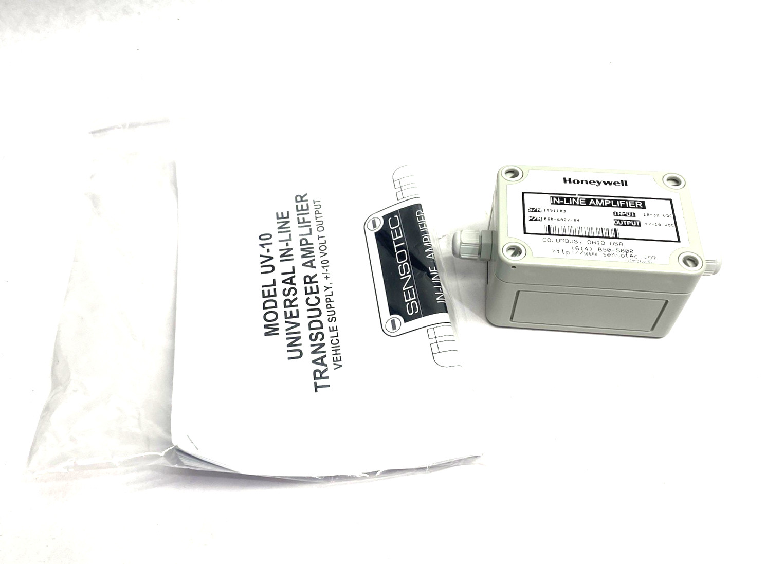 Honeywell Sensotec 060-6827-04 Universal In-Line Transducer Amplifier UV-10