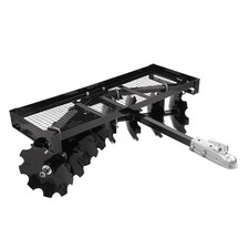 Tow-Behind Notched Disc Harrow 4FT For ATV UTV Trailer Tilling W/ A 2