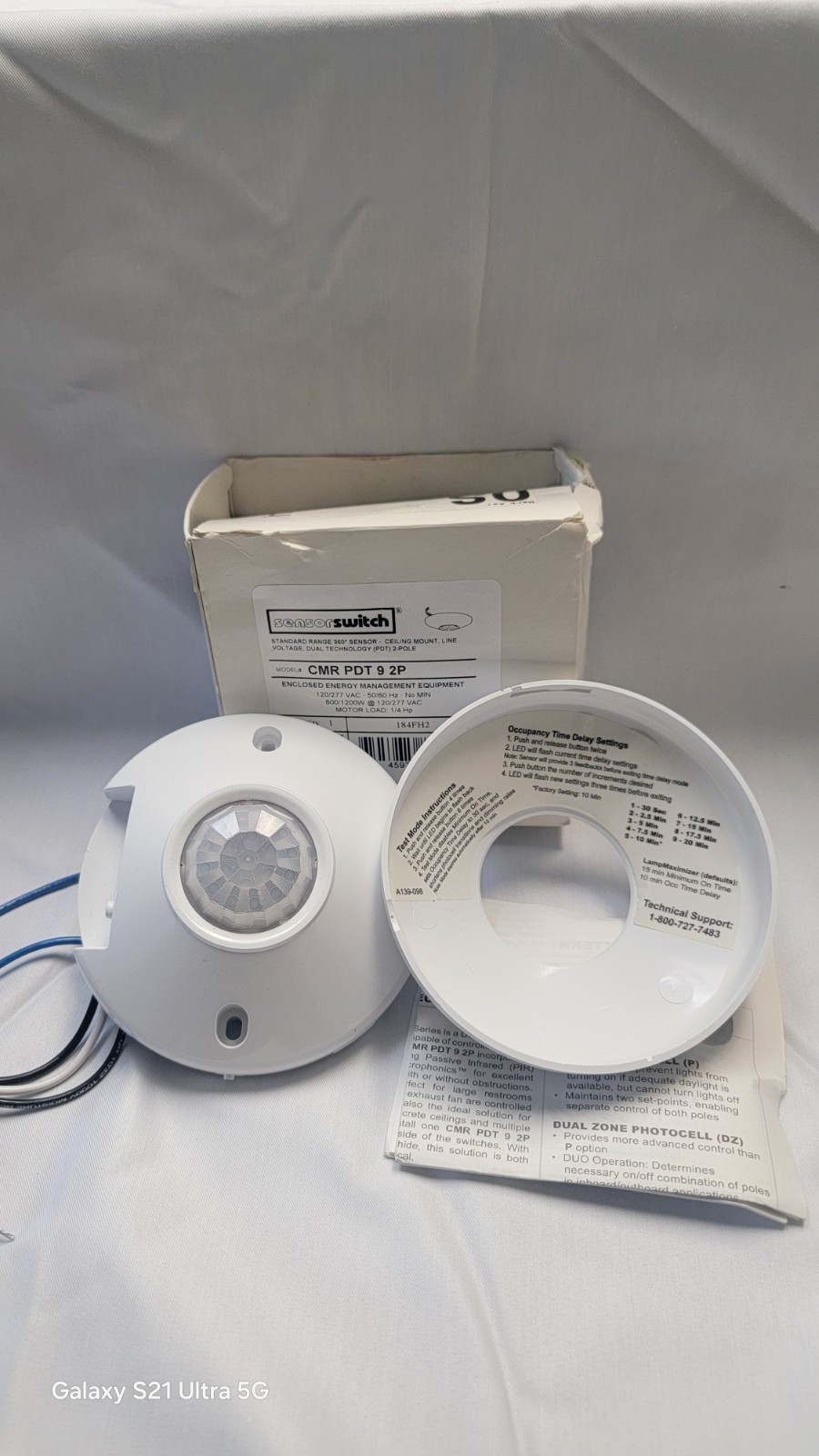 SENSOR SWITCH CM-PDT-9-2-P CEILING MOUNT 360° OCCUPANCY SENSOR  