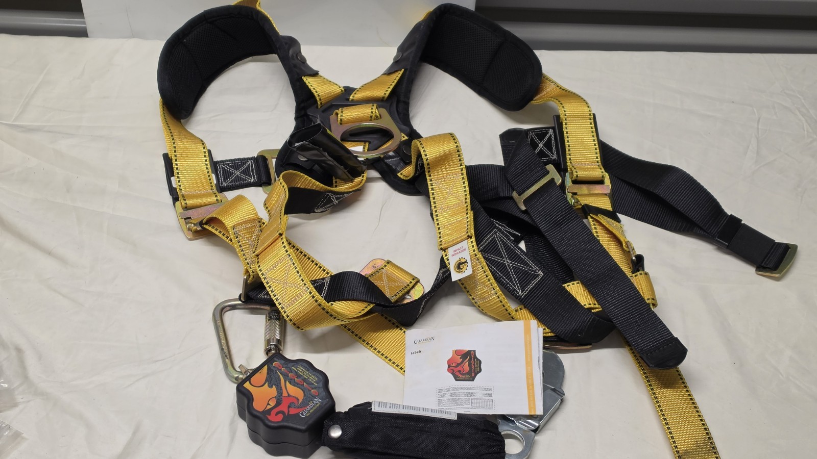 Guardian Diablo 11016 6FT SRL + Seraph 11160-QC M-L Safety Harness NOS Bundle