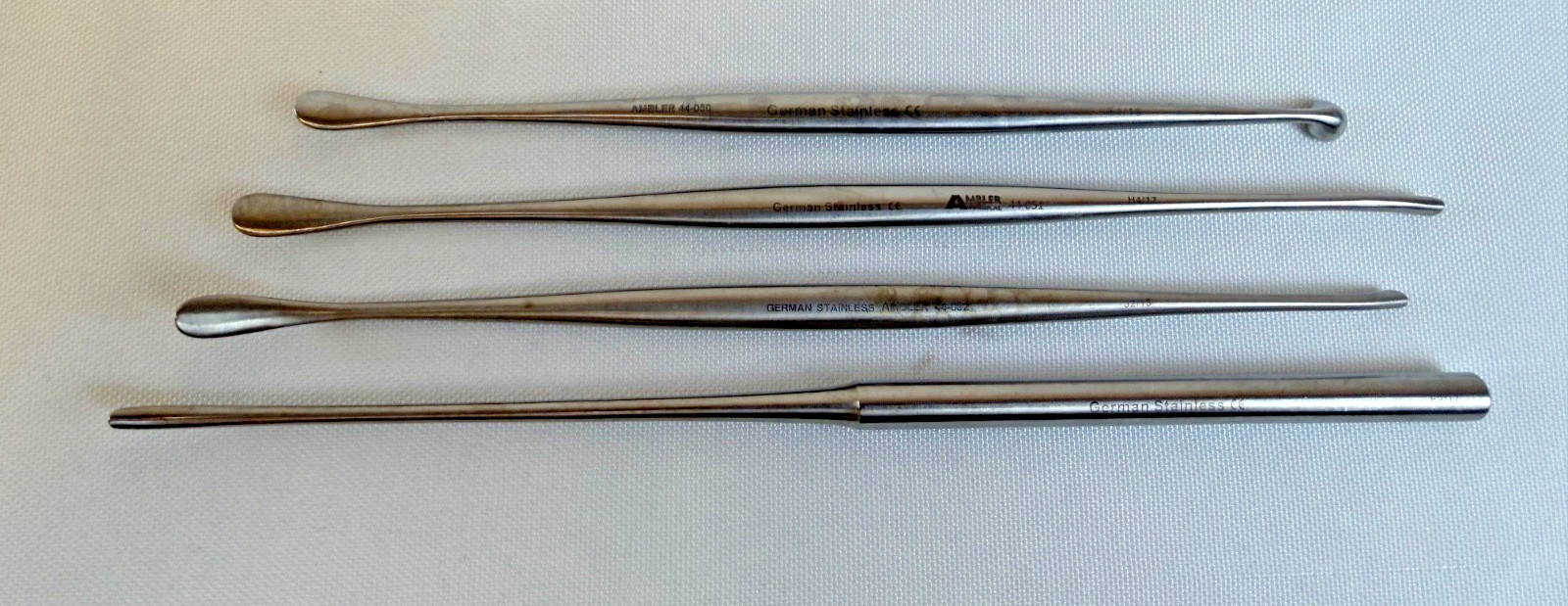Set of 4 Ambler Surgical Penfield Dissectors & Elevators Set #1-4 Neuro Ortho Set of 4 Ambler Surgical Penfield Dissectors & Elevators Set #1-4 Neuro Ortho