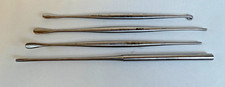 Set of 4 Ambler Surgical Penfield Dissectors & Elevators Set #1-4 Neuro Ortho picture
