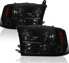 Smoke Quad Headlights For 2009-2018 Dodge Ram 1500/2500/3500 picture