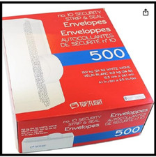 Security Letter White Business Envelopes Self Stick Bulk 500 Peel Seal Tinted picture