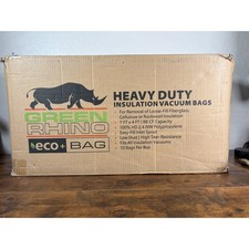 Green Rhino Eco+ Heavy Duty Insulation Vacuum Bags 7x4ft 88CF 10 Pack 100% HD picture