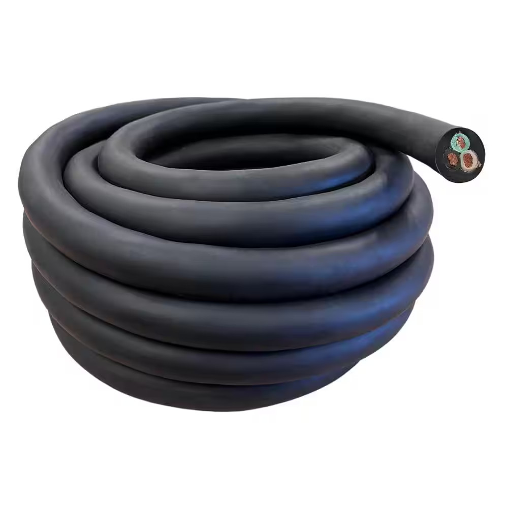 Cable Cord 50 ft. 10 Gauge 3 Conductor 600-Volt Black SOOW Durable Outdoor New Cable Cord 50 ft. 10 Gauge 3 Conductor 600-Volt Black SOOW Durable Outdoor New