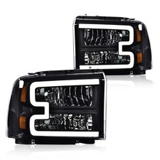 LED Front Headlights Pair for Ford F250 F350 F450 F550 Super Duty 2005-07 picture