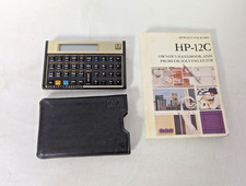 Hewlett Packard HP 12C Financial Calculator & Manual and case picture