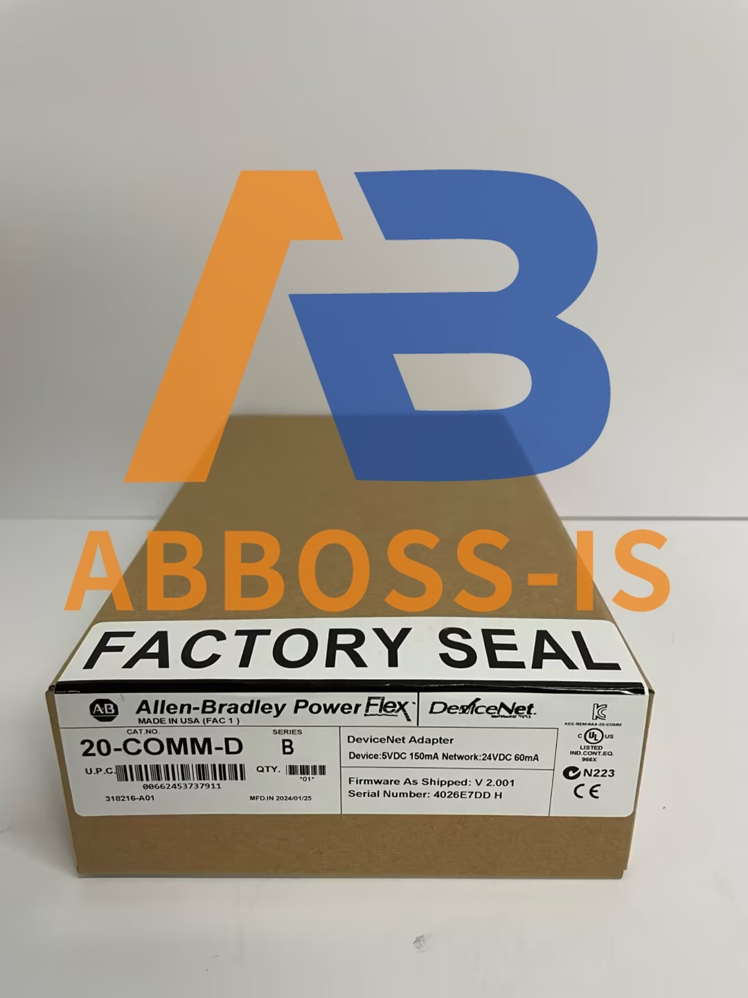Allen Bradley 20-COMM-D Series B FRN V2.001 Powerflex Device Net Adapter - New