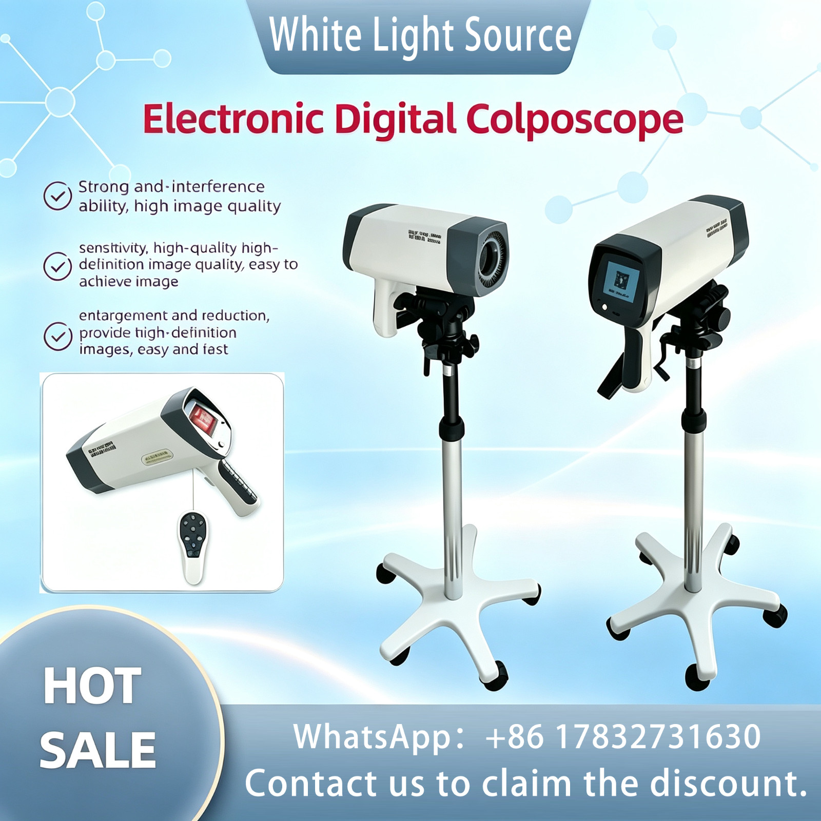 Digital Gyn Electronic Colposcope / LCD Screen Display & Diagnostic Software