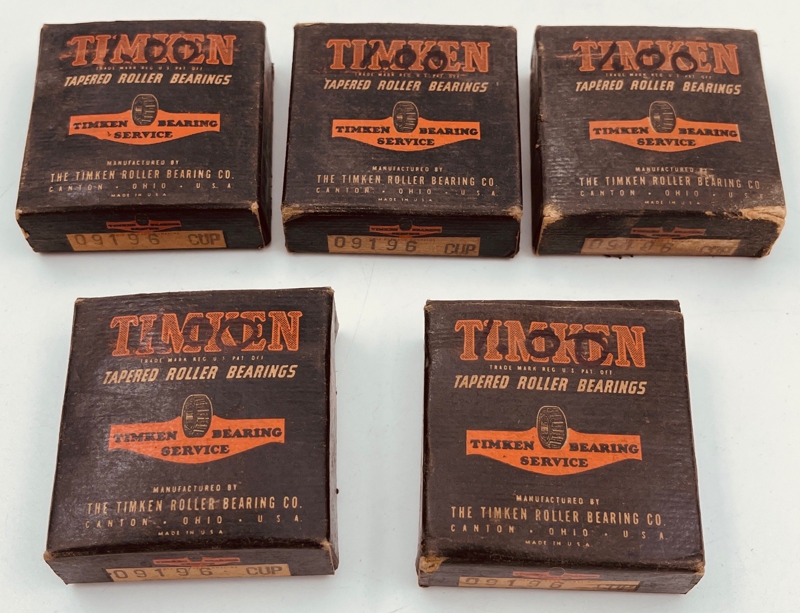 Vintage NOS Timken 09196 Tapered Roller Bearing Cup 1.9380 inch OD  Sold Each