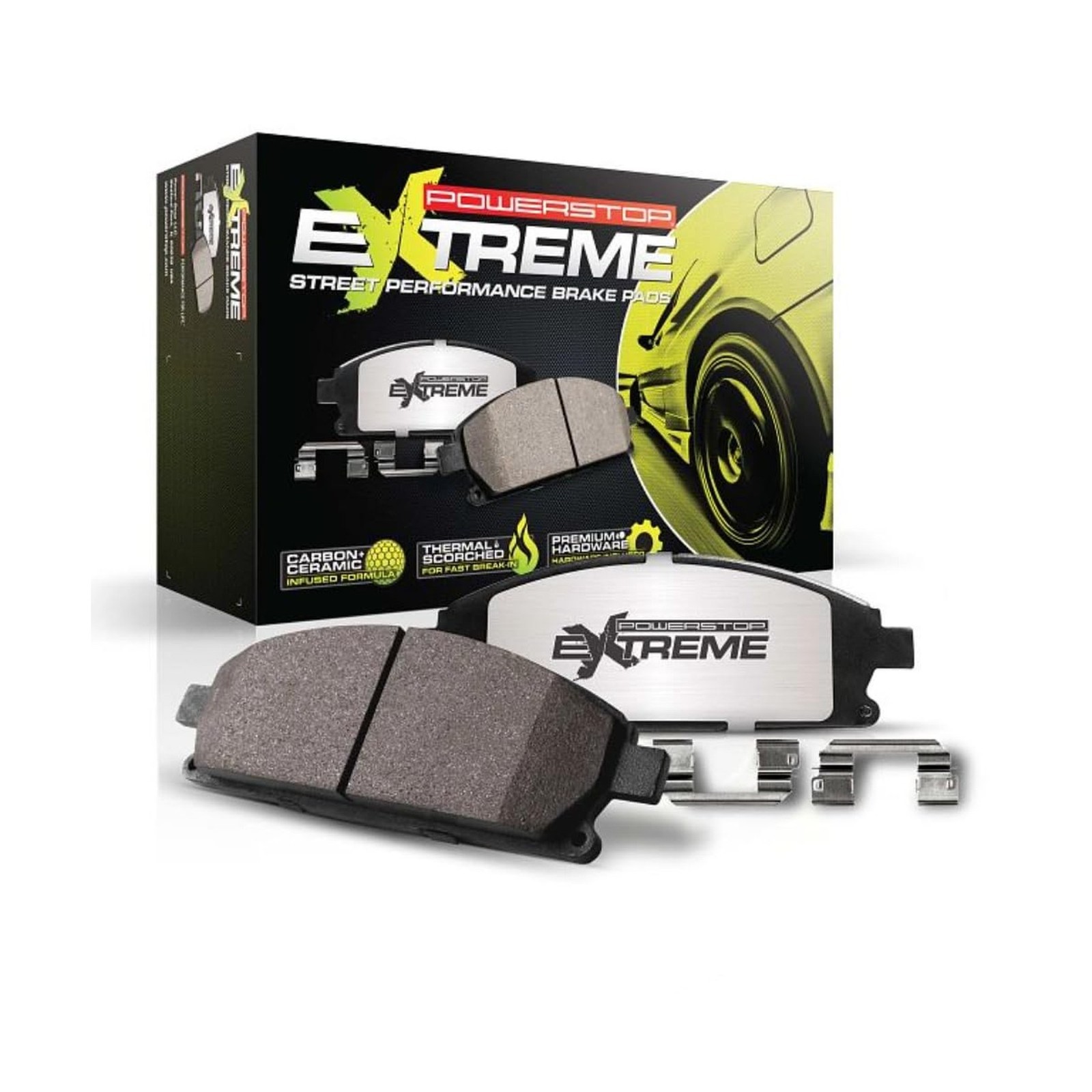 PowerStop Z26 Performance Carbon Fiber Ceramic Brake Pads Front Z26-1405