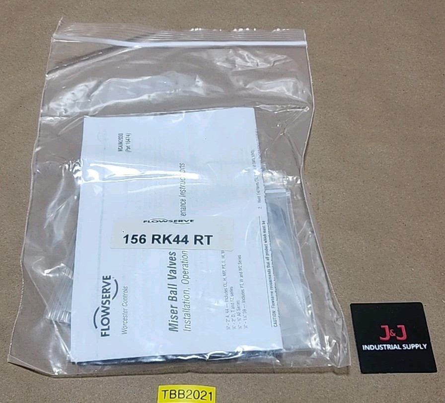 *NEW* Flowserve Worcester 156 RK44 RT Miser Ball Valve Repair Kit + Warranty