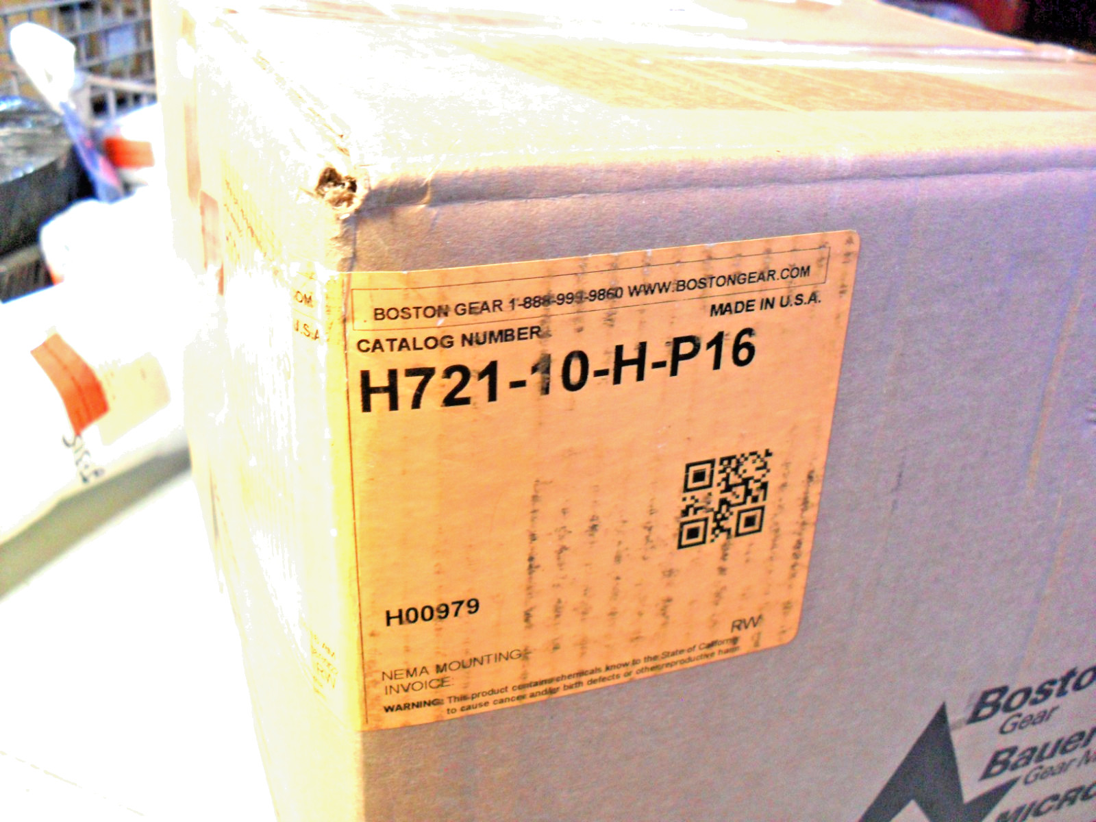 Boston Gear - H721-10-H-P16 700 Series worm gear speed FACTORY SEALED BOX