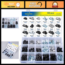 180pcs U-Nuts Assortment for Bumper, Fender, Engine, Radiator & Splash Shield picture