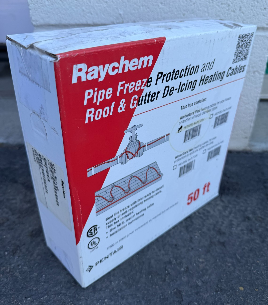 FACTORY SEALED Raychem nVent H612050 WinterGard Wet Plus Heat Cable 50FT 6W 120V