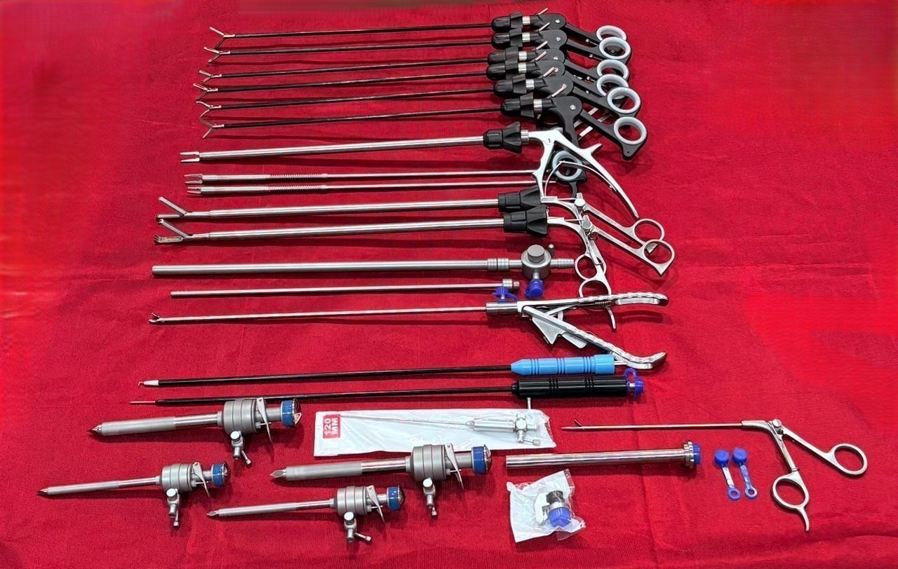 21pcs Laparoscopic Surgery Set Instruments Medical Kit High Quality Reusable 21pcs Laparoscopic Surgery Set Instruments Medical Kit High Quality Reusable