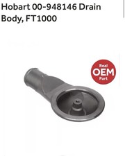 Hobart 00-948146 Drain Body, FT1000 picture