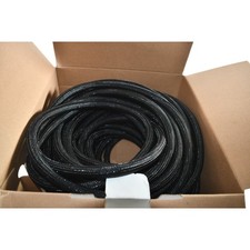 NEW Techflex GRP130 1/2 Black F6 Wrappable Braided Sleeving 100 Ft Roll picture