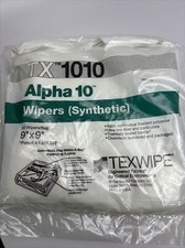 100 Count Texwipe TX1010 Alpha 10 Wipers Synthetic Dry Cleanroom Wiper 9”x9” Lot picture