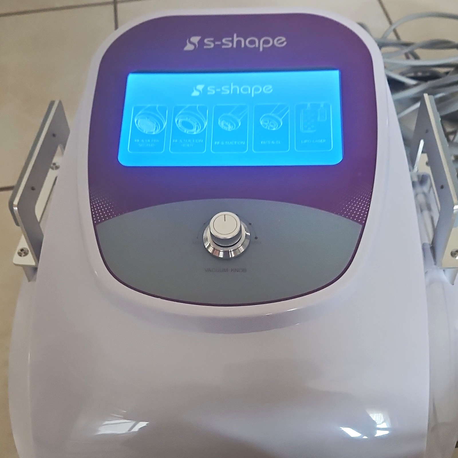 S-shape 30K Portable 160mW Vacuum Therapy Body Contouring/Cavitation Machine