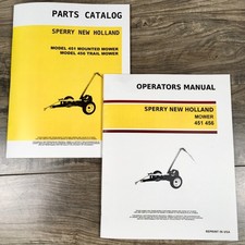 New Holland 451 456 Sickle Bar Mower Service Parts Manual and Operators Book Set picture