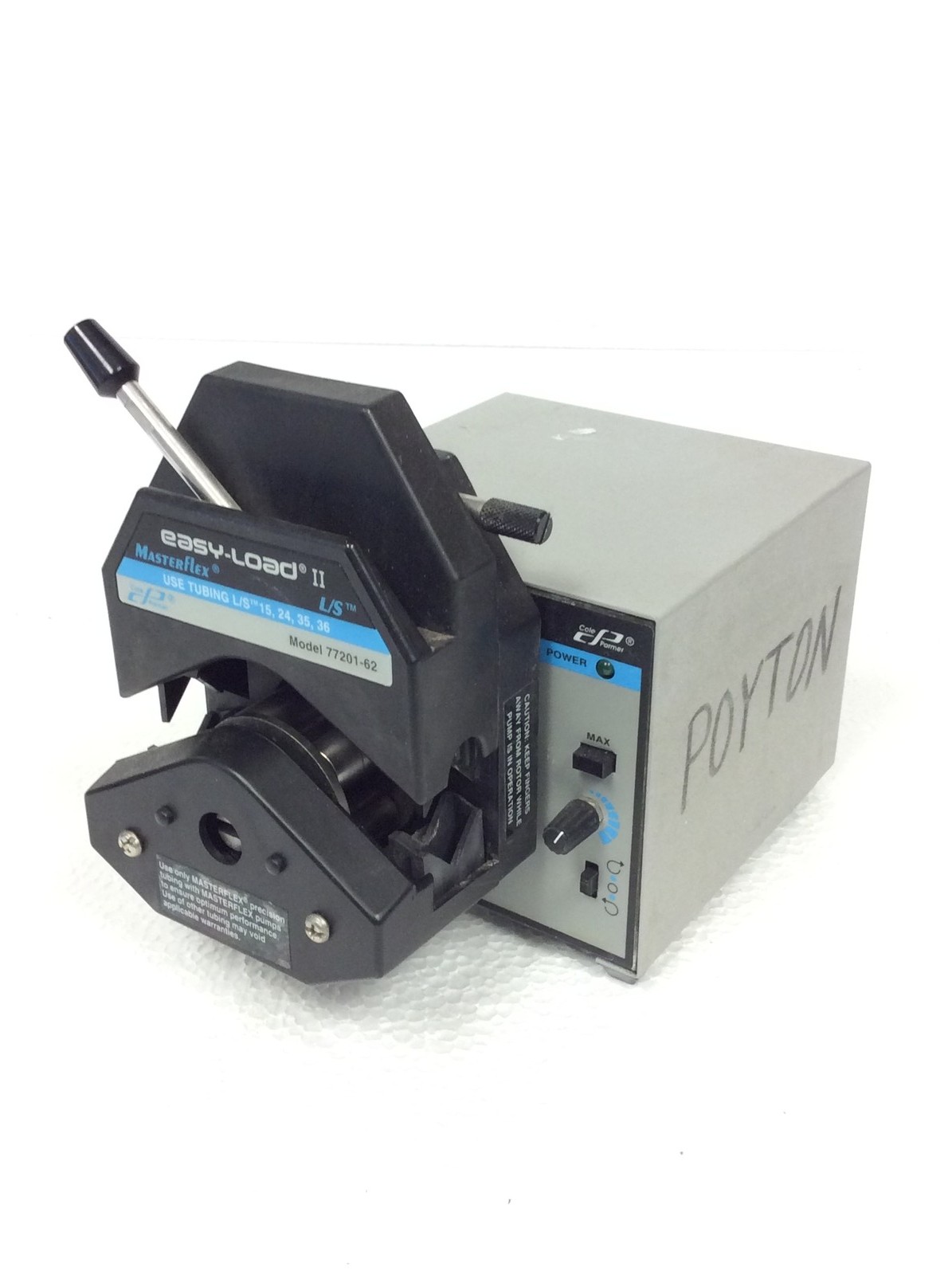 Cole Palmer 77201-62 Single Channel Masterflex L/S Easy-Load II Pump Head