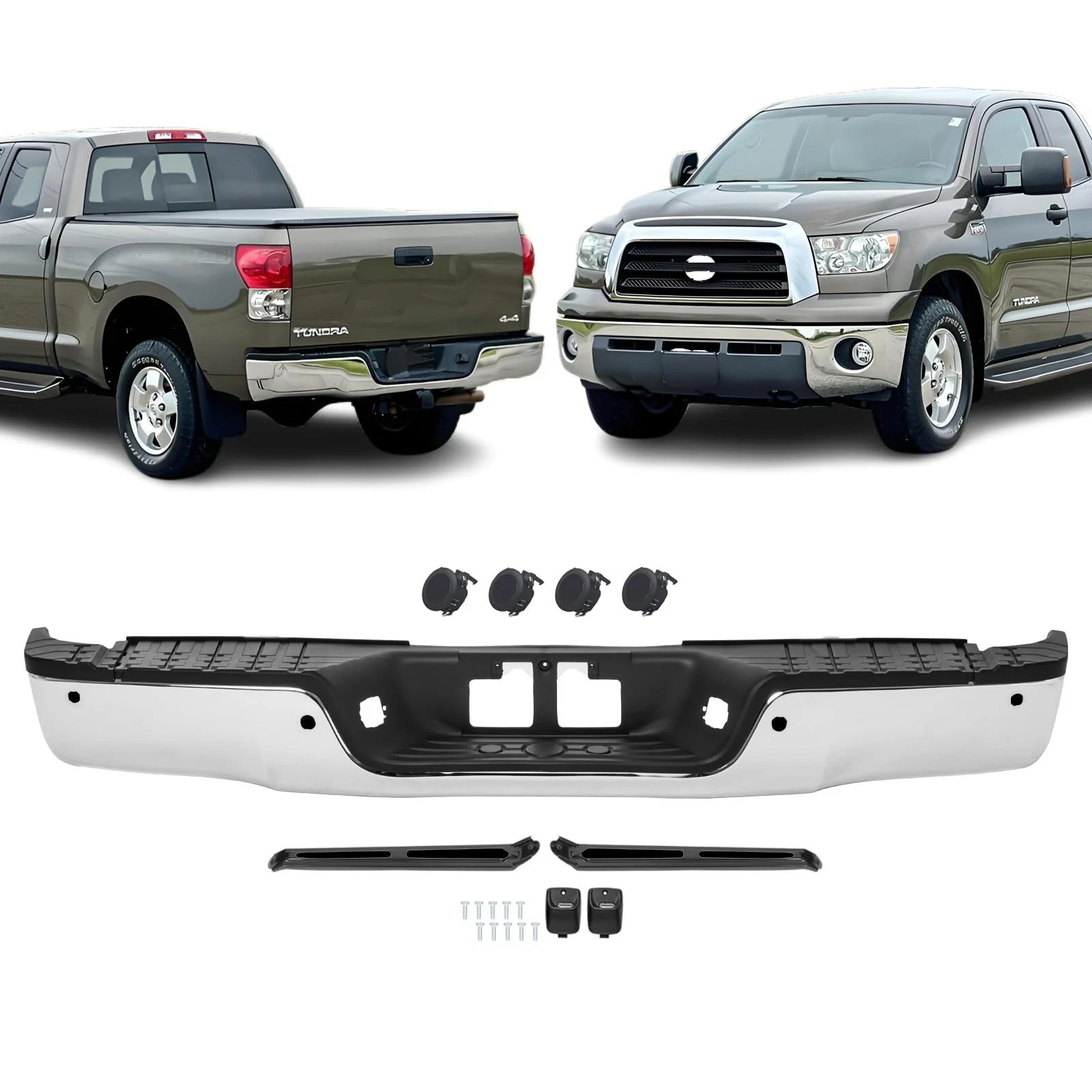 Rear Bumper Assembly Replacement for 2007-2013 Toyota Tundra