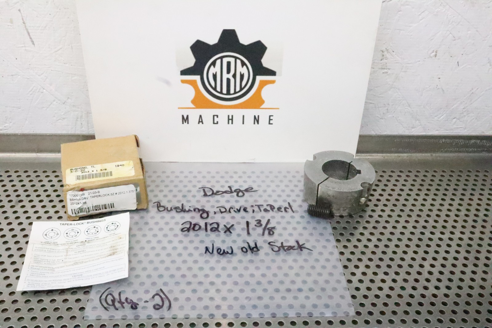 Dodge 117091 2012 X 1-3/8 Taper Lock Bushings New Old Stock (Lot of 2)