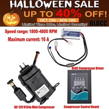 12V DC Mini R134a Brushless Refrigeration Compressor BLDC FOC Driver Control Kit picture