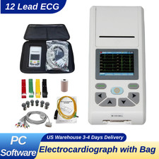 US Warehouse ECG90A 12 Lead Electrocardiograph , ECG Machine with PC Software picture