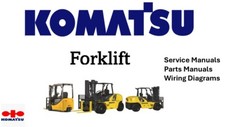 KOMATSU FORKLIFT Service Manuals and Parts Manuals on a USB Flash Drive. picture
