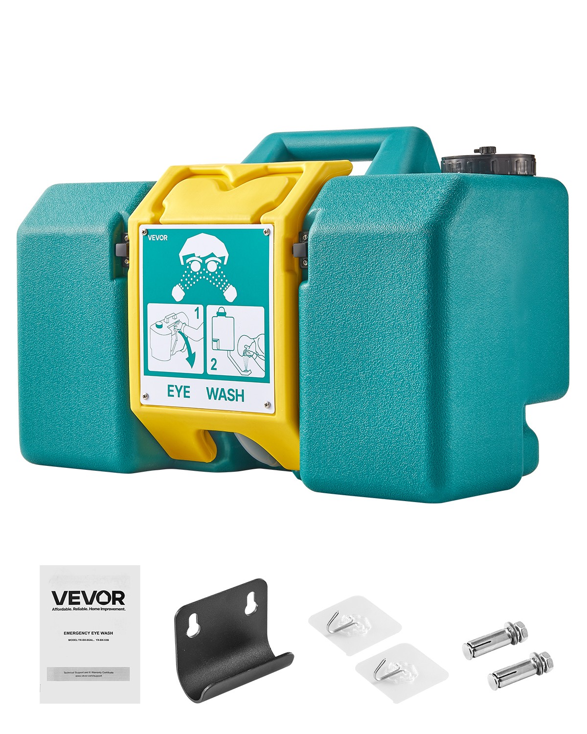 VEVOR Portable Eye Wash Station 8-Gal OSHA-Approved Emergency Eyewash Station