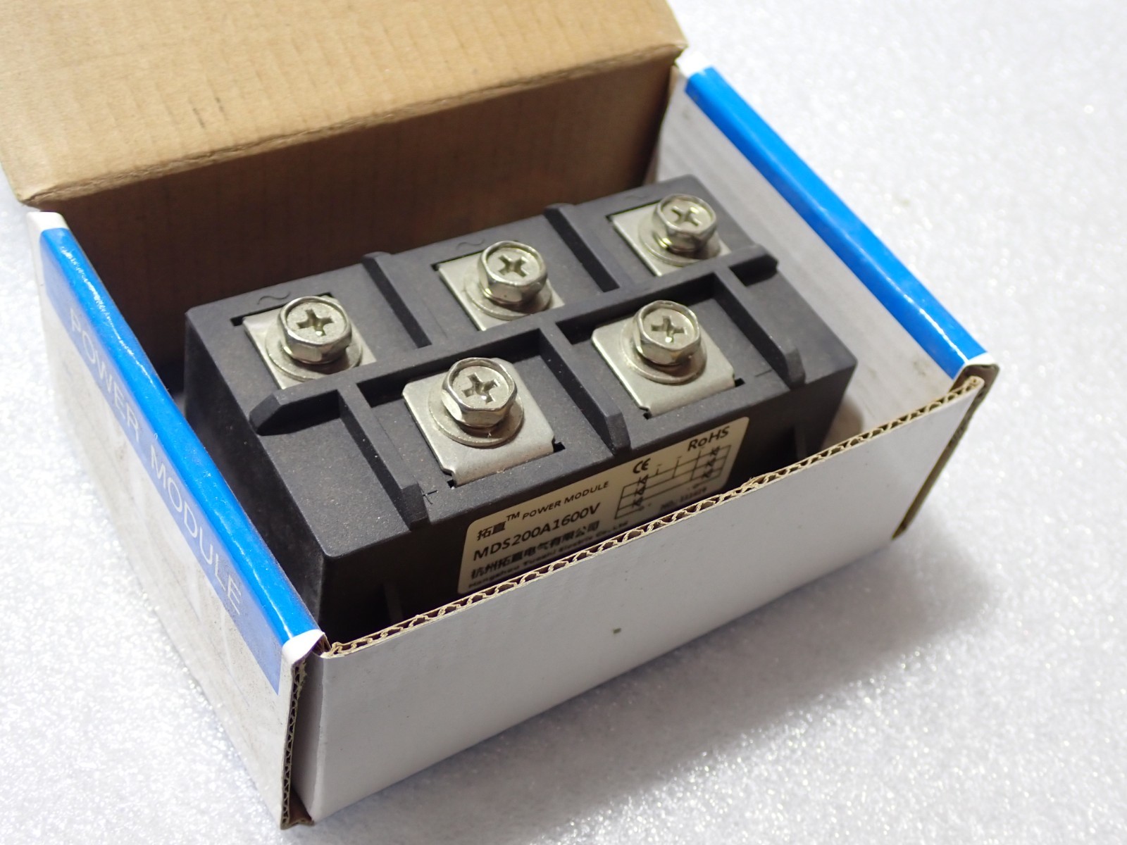 MDS200A1600V Phase Bridge Rectifier Diode 200A Amp 1600V POWER MODULE NEW MDS200A1600V Phase Bridge Rectifier Diode 200A Amp 1600V POWER MODULE NEW