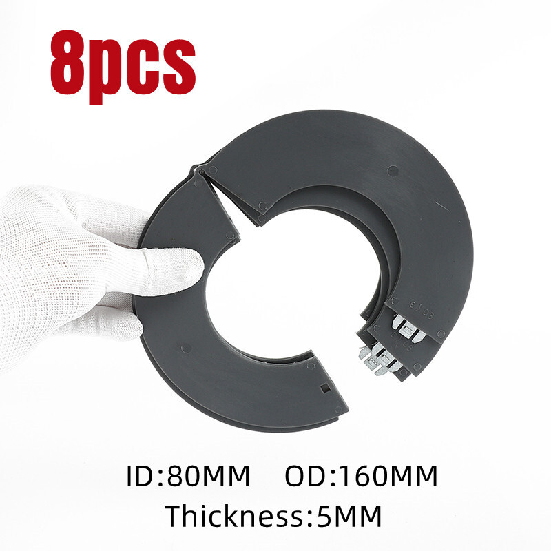 8 Pcs 80mm 5mm Thickness Bucket Pin Shim For Excavator Skid Steer Detachable