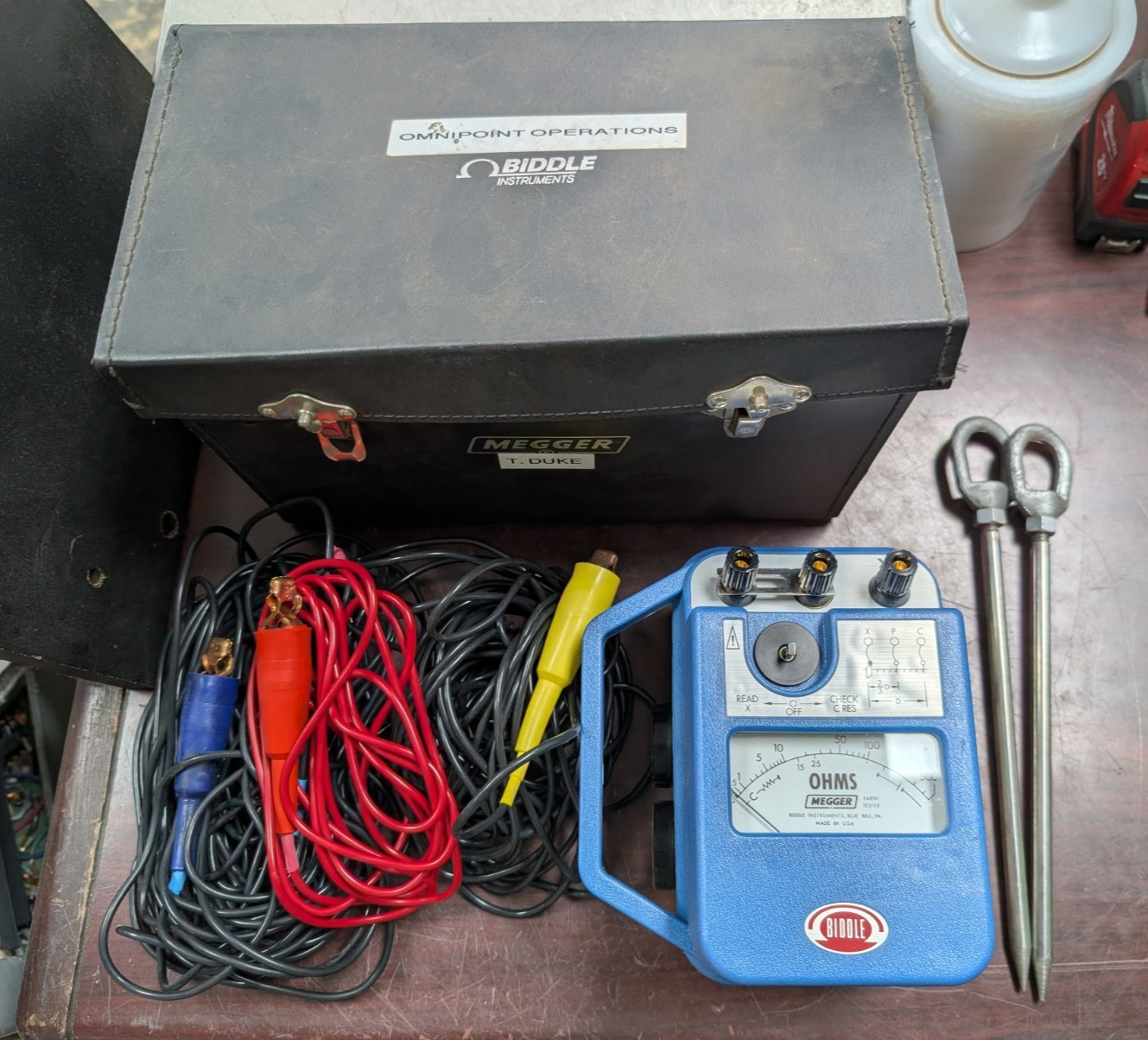 🤪 BIDDLE MEGGER GROUND RESISTANCE EARTH TESTER 250260