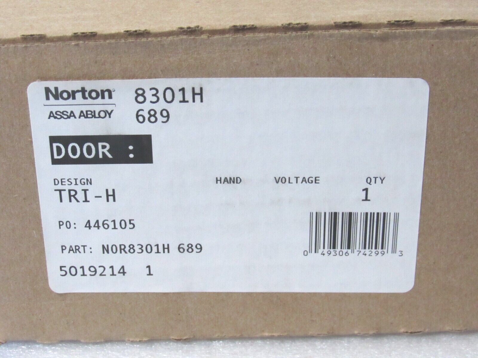 Norton ASSA ABLOY NOR8301H 689 TRI-H Hydraulic Door Closer Adjustable [CTSA]