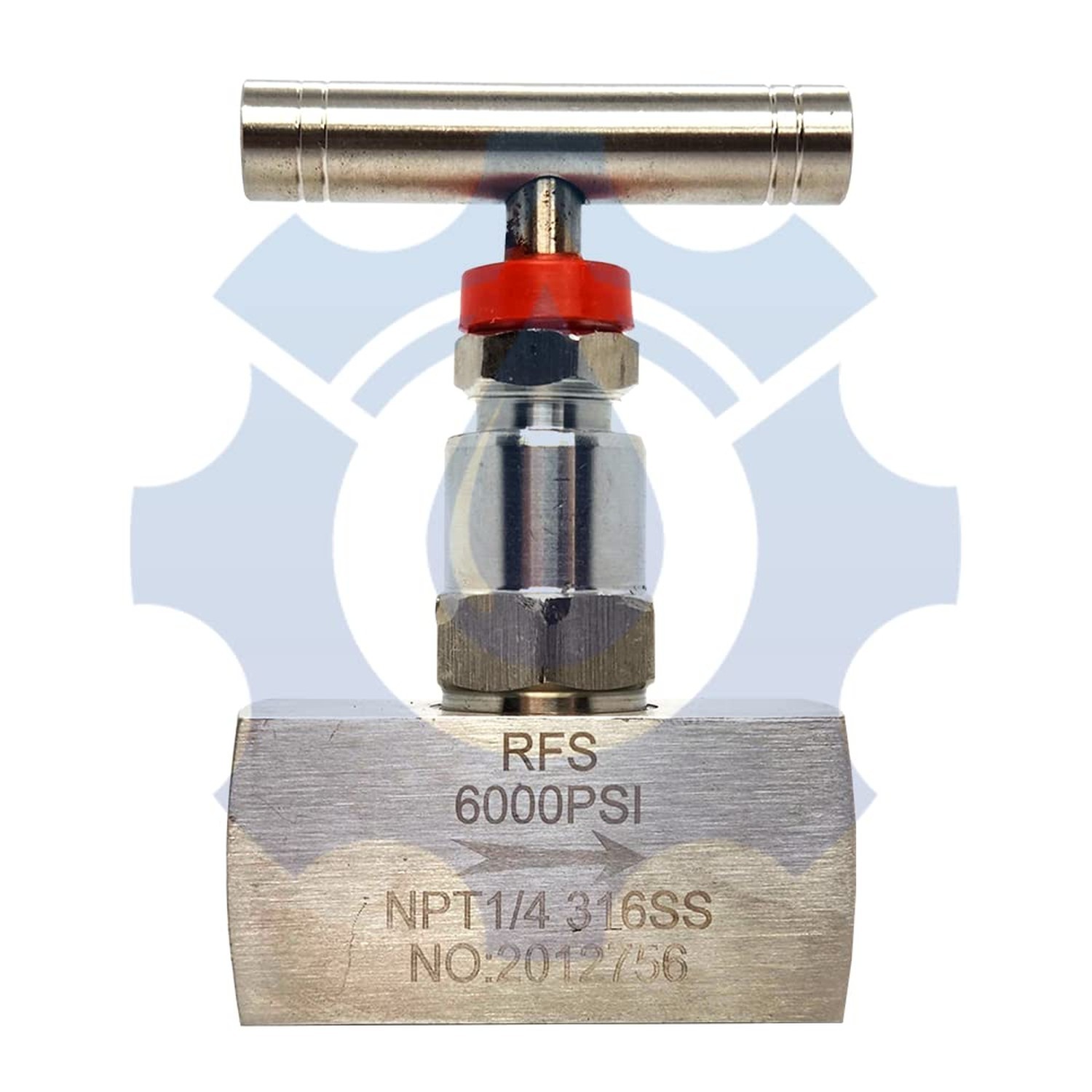 RFS Stainless Steel 316 Straight Needle Valve, 1/4 RFS Stainless Steel 316 Straight Needle Valve, 1/4