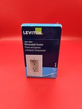 Leviton Recessed Receptacle White 15A 689-W New Unopened  picture