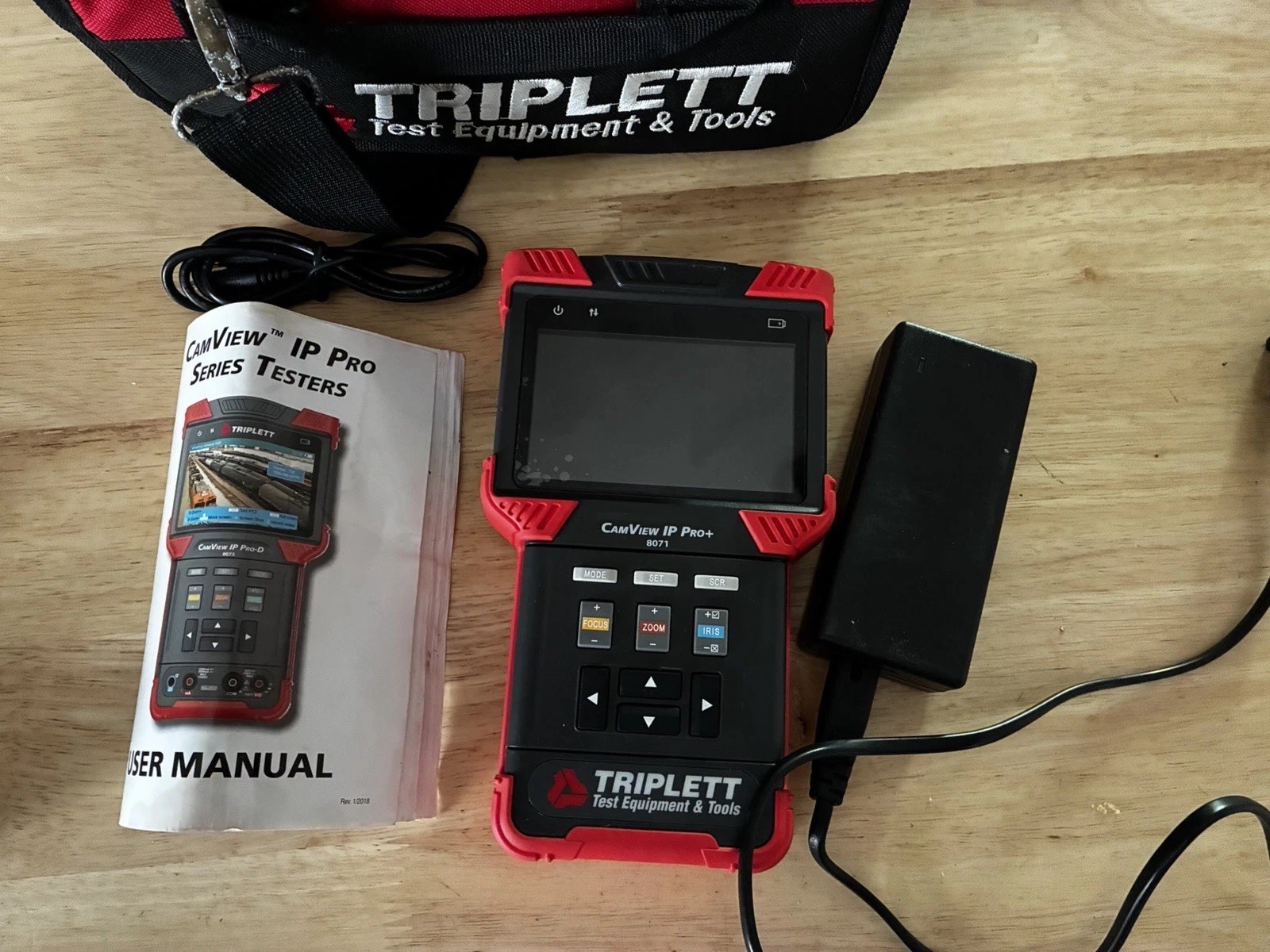 Triplett CamView IP Pro Series 8071 Camera Tester with Carrying Case - Untested Triplett CamView IP Pro Series 8071 Camera Tester with Carrying Case - Untested