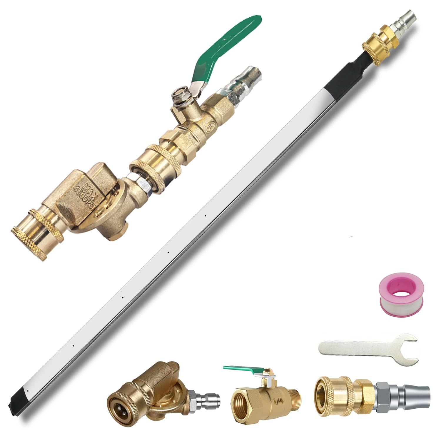 Lucstar Radiator Cleaning Wand Car A/C Condenser Cleaner40Wandcouplervalve