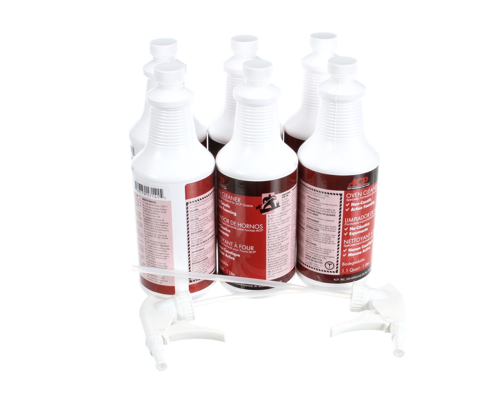 Amana Menumaster Xpress Oven Cleaner (6) 1 Liter Bottles, (2) Nozzl CL10 - -
